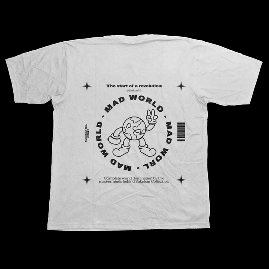 TAKKUN MAD WORLD T-Shirt (White)