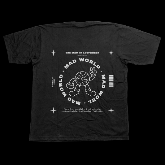 TAKKUN MAD WORLD T-Shirt (Black)